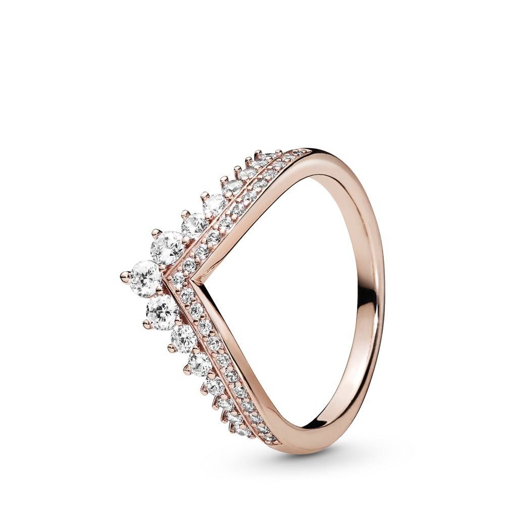 Pandora Rose Gold Princess Wishbone Ring