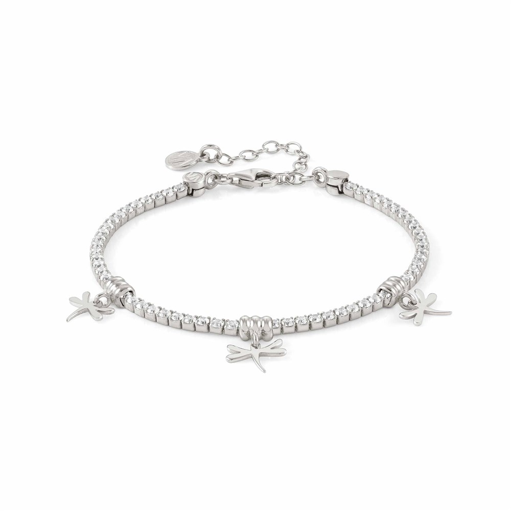 Nomination Chic Silver Crystal Dragonfly Bracelet