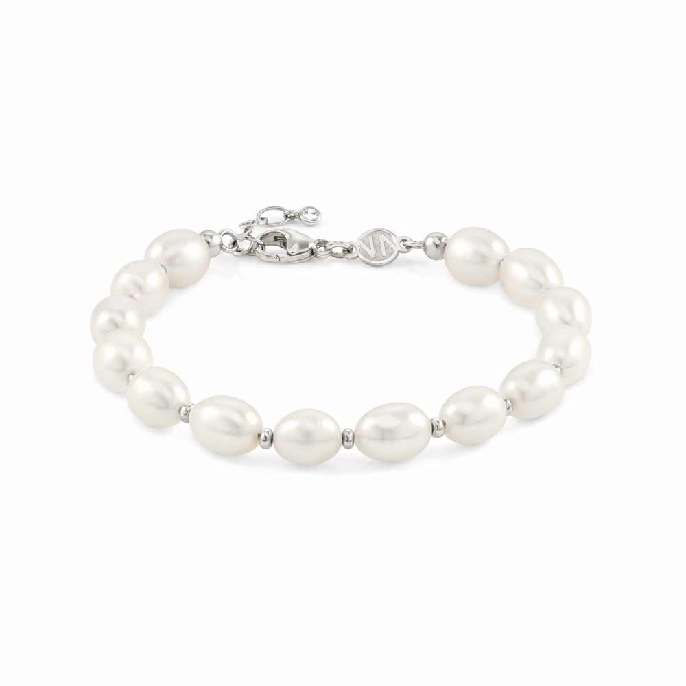 Nomination Kate Silver White Pearl Bracelet