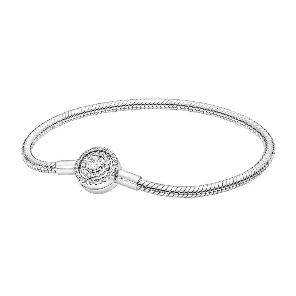 Pandora Moments Halo Snake Chain Bracelet