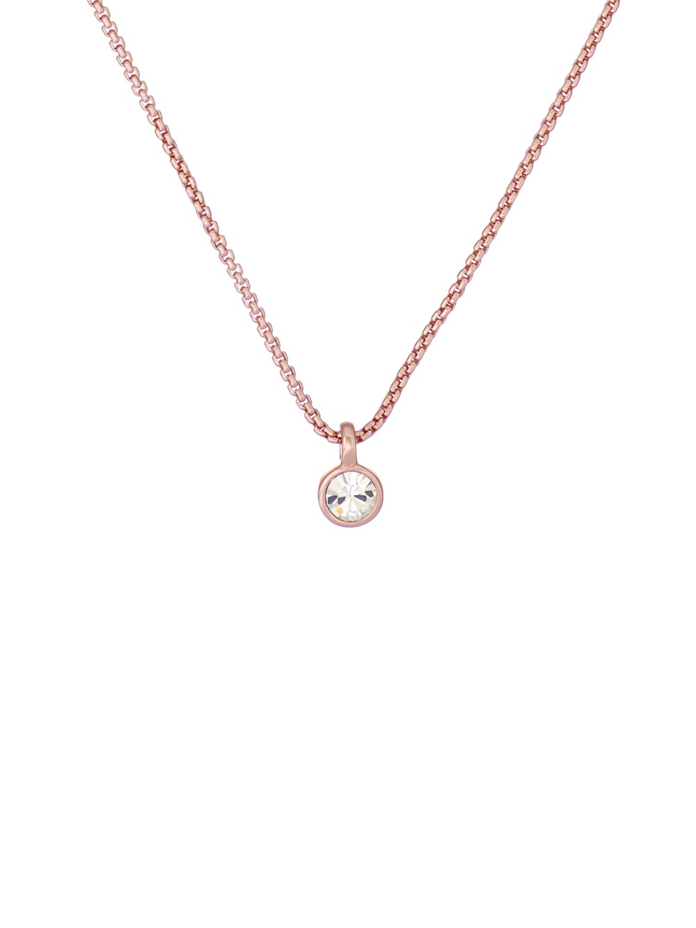 Ted Baker Rose Gold Crystal Necklace