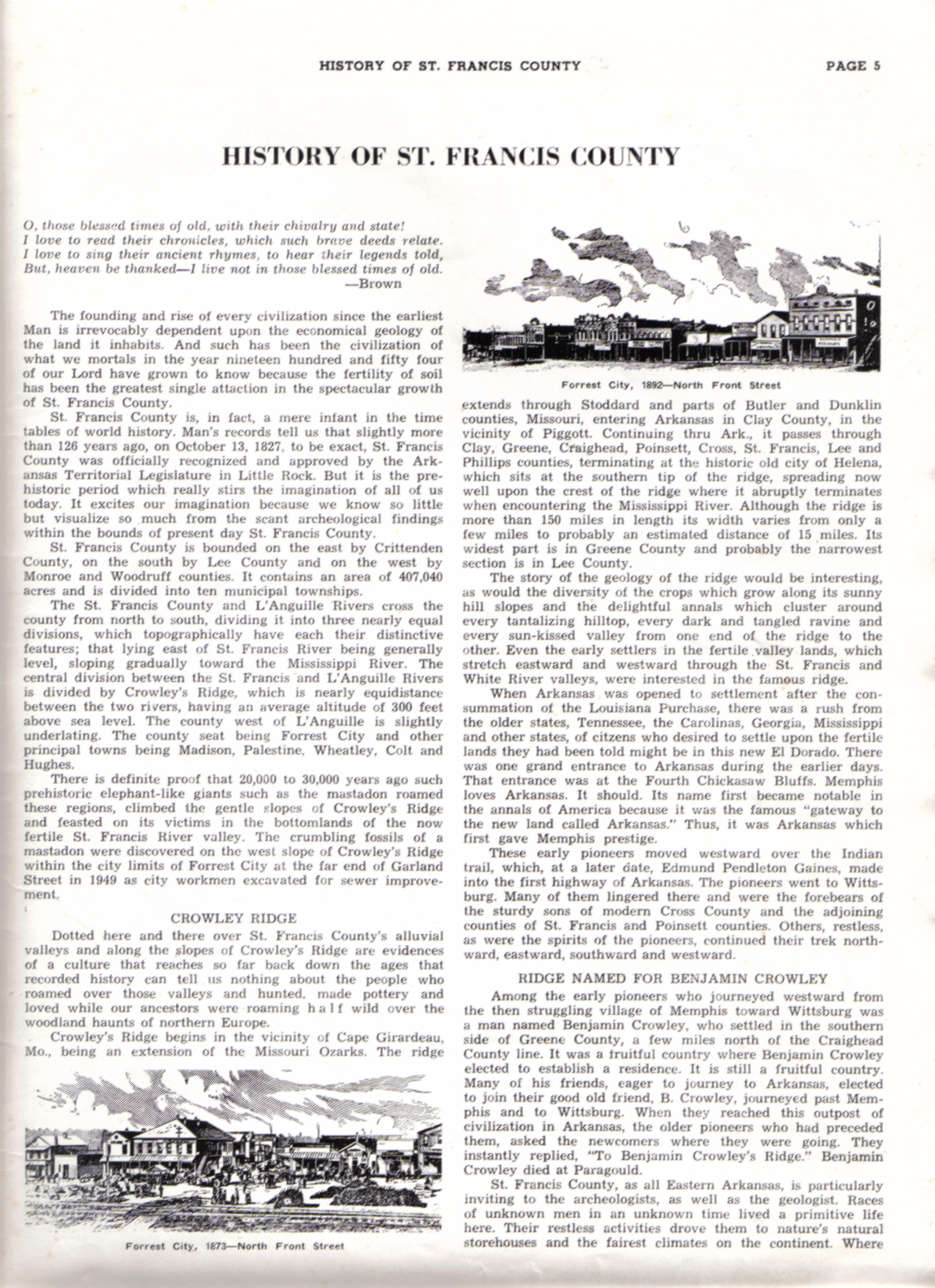 St. Francis County, ARGen