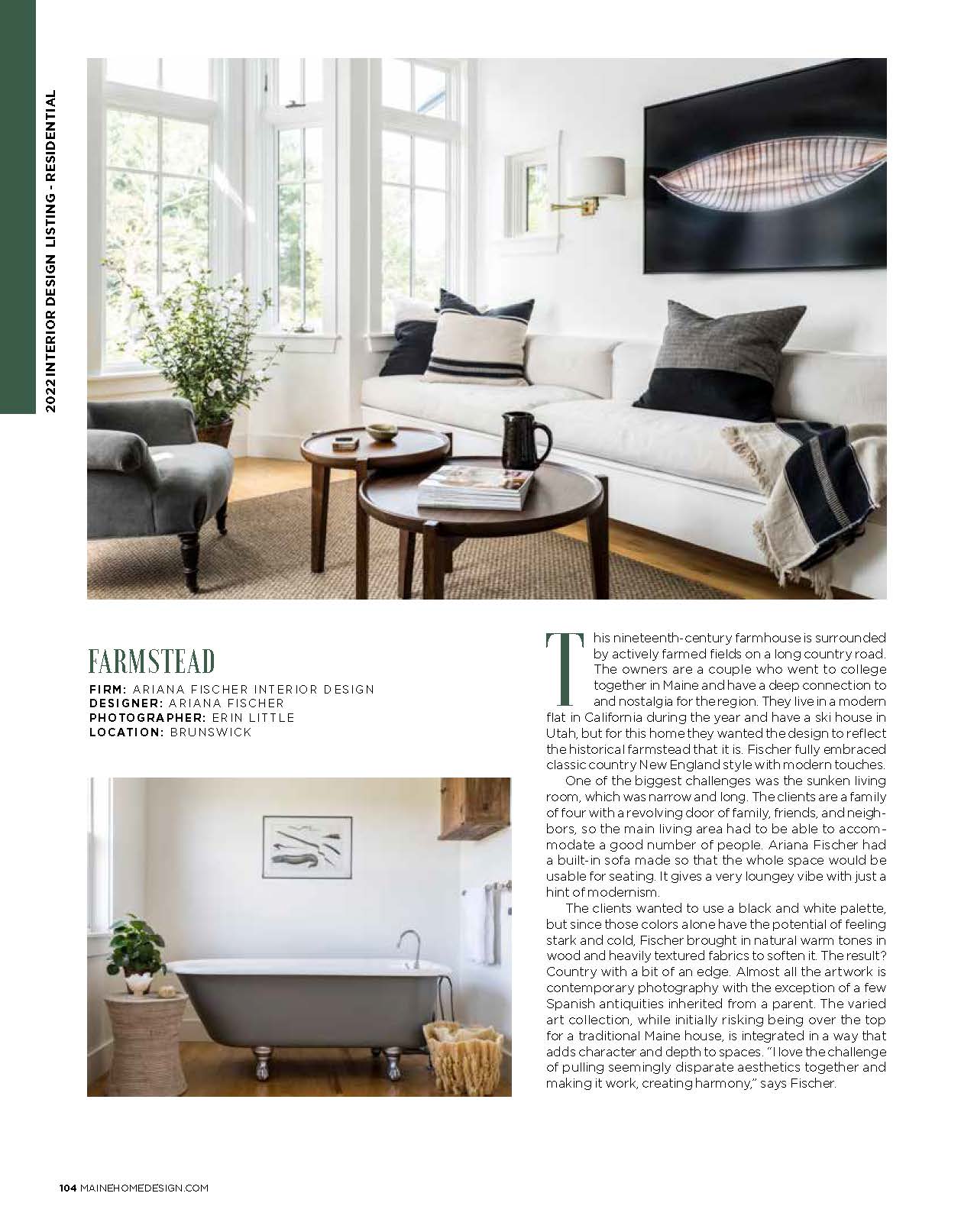 Press — Ariana Fischer Interior Design Portland, ME