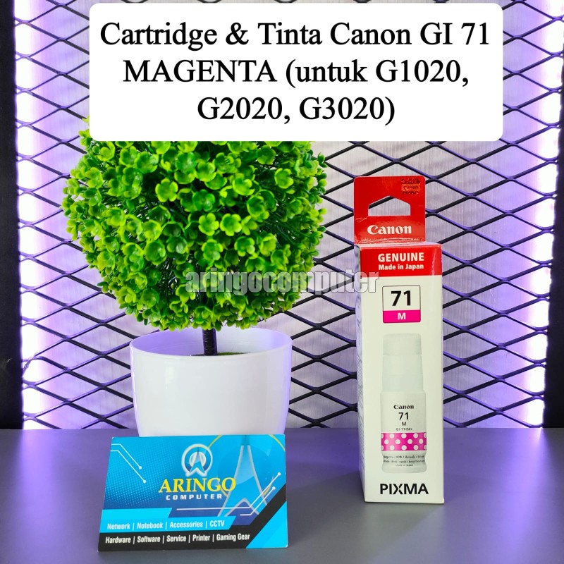 ARINGO Cartridge & Tinta Canon GI 71S CYAN 40ml (untuk G1020, G2020