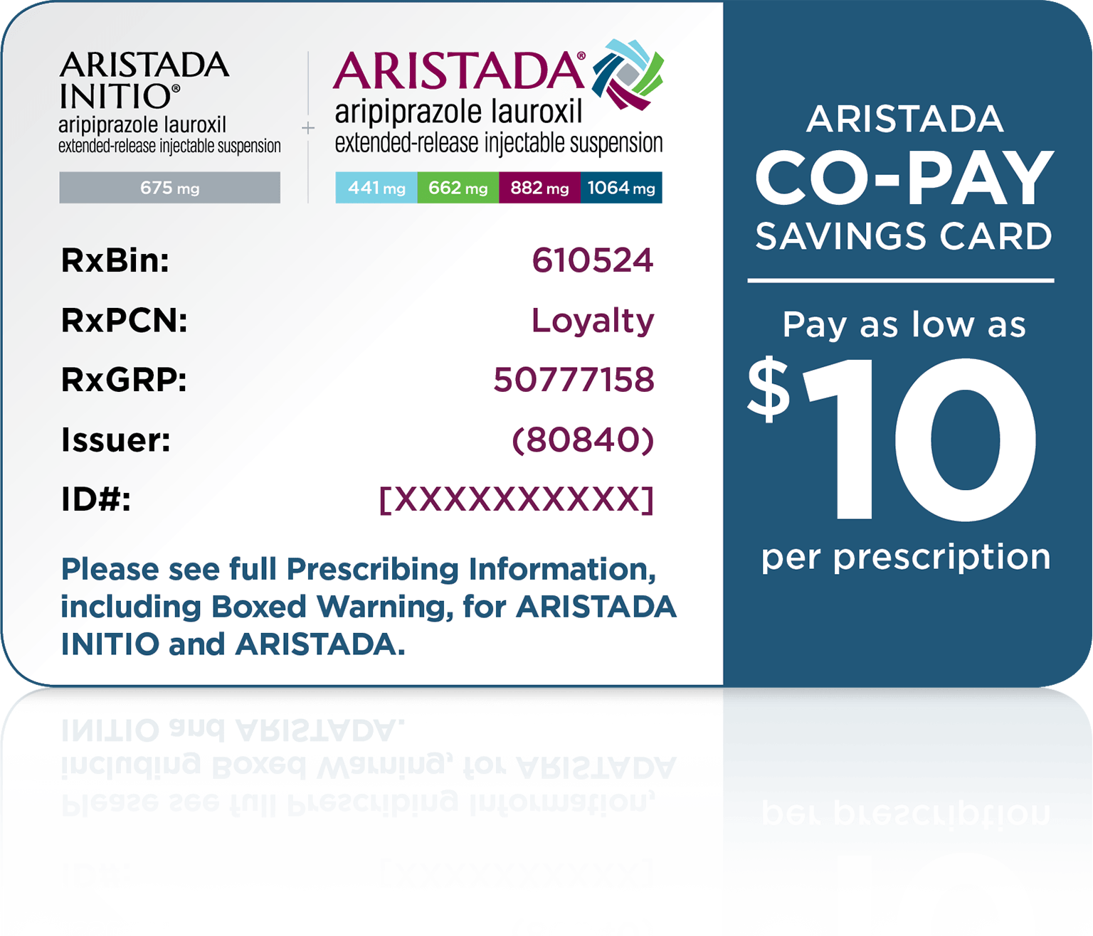 Copay assistance eligibilty for ARISTADA® (aripiprazole lauroxil