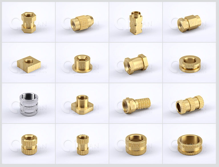 Brass Inserts Arjan Industries Brass Inserts Threaded inserts