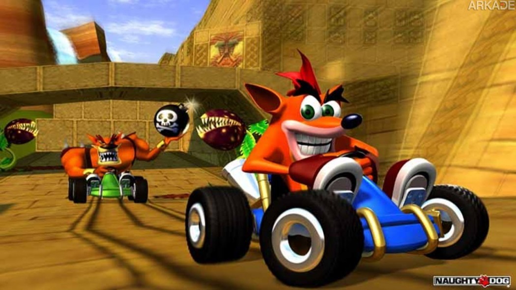 Crash Team Racing cai na vídeo com gameplay de jogo cancelado