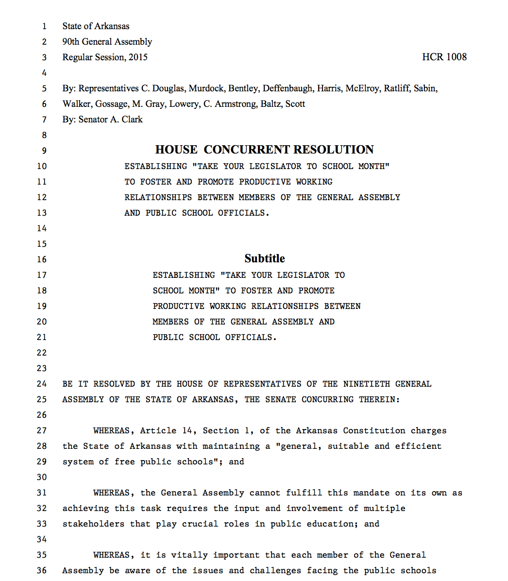 Laws & Enacted Legislation Arkansas House of Representatives
