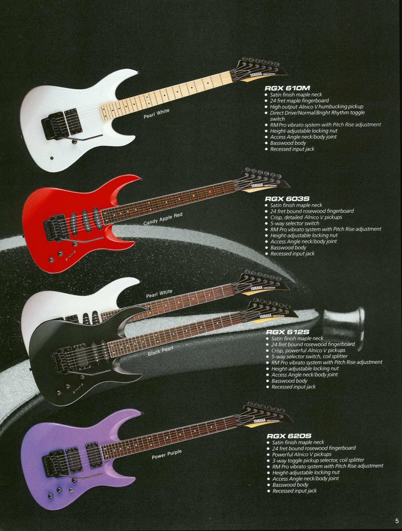 Info on Yamaha RGX612S Electric Guitars Harmony Central