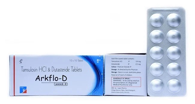 Tamsulosin 0.4 mg &Dutasteride 0.5 mg ( ArkfloD ) Tablet