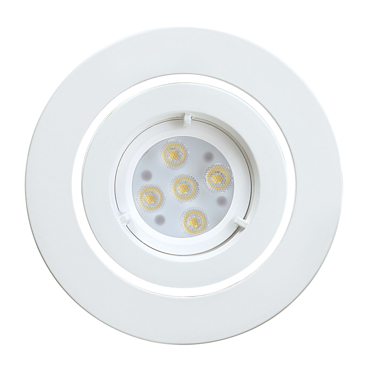 Gimbal LED Downlight Kit 5.5W 500Lumens Daylight White Finish Arlec UK