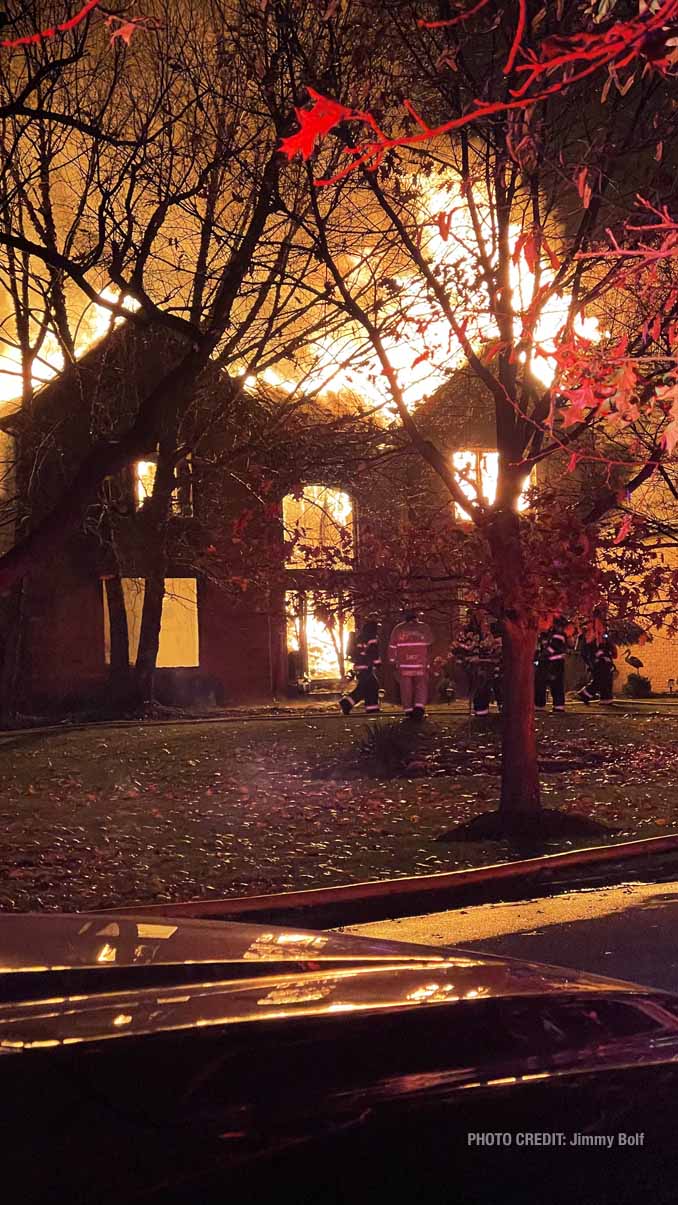 Extra Alarm House Fire on Meadowlark Ln Near Quentin Rd and Cuba Rd