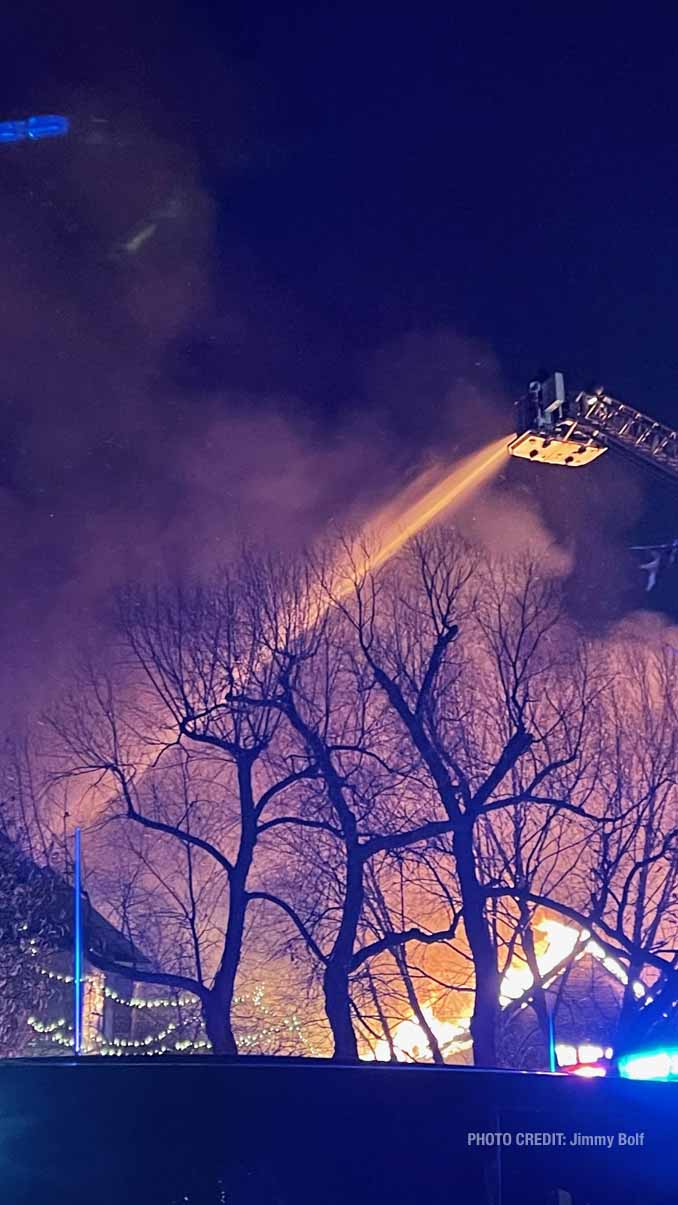 Extra Alarm House Fire on Meadowlark Ln Near Quentin Rd and Cuba Rd