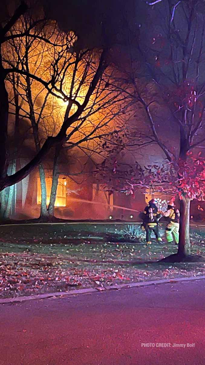 Extra Alarm House Fire on Meadowlark Ln Near Quentin Rd and Cuba Rd