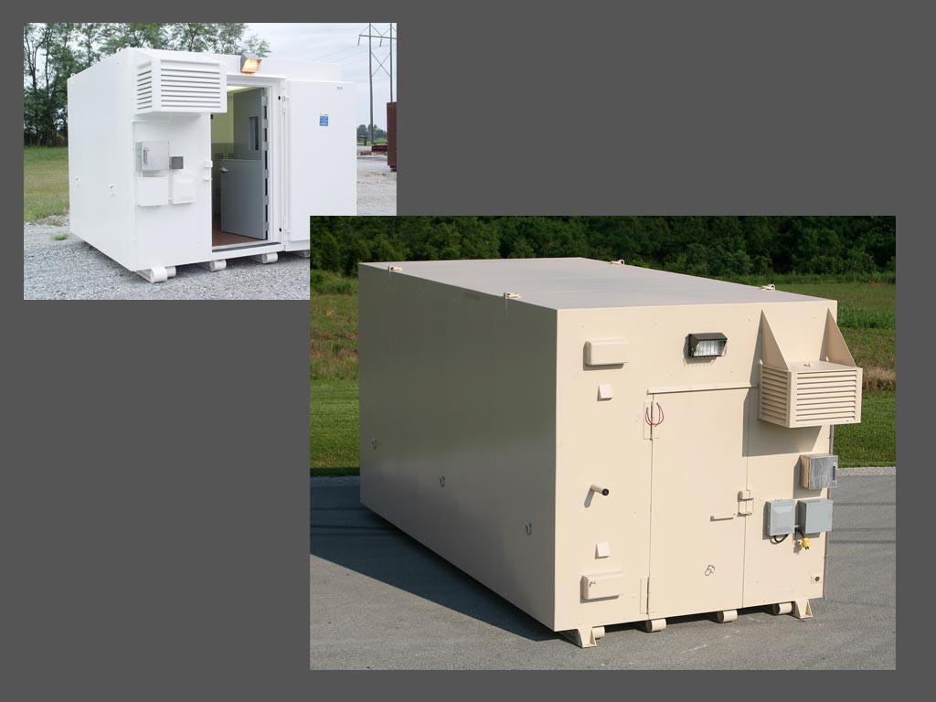 A small and large arms vault armory