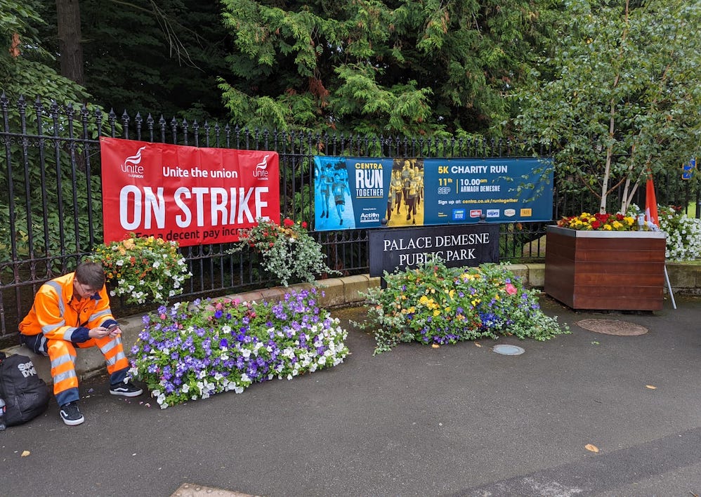 Mood ‘resolute’ as council workers turn out in force for first day of