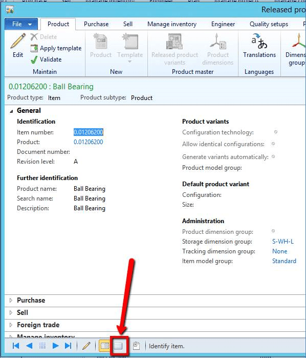 Dynamics AX Item List Grid How to Display Item Group (And More) Armanino
