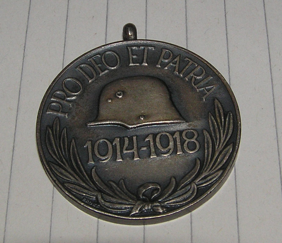 Pro Deo Et Patria 19141918 Identifikácia Other state medals