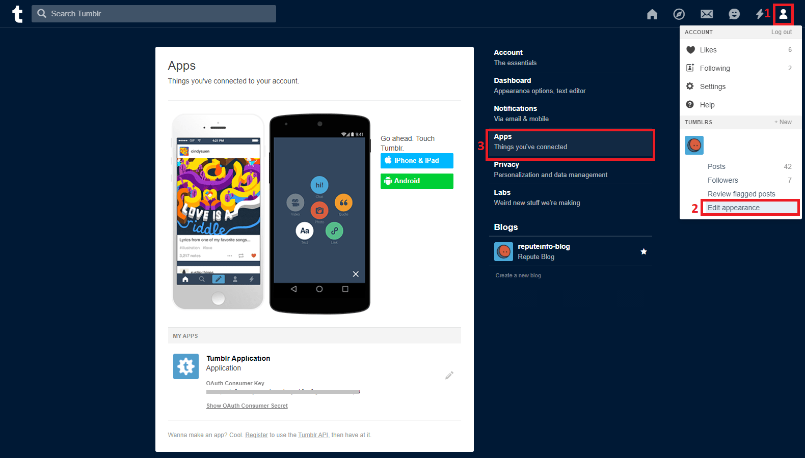 Tumblr Signup/login Integration