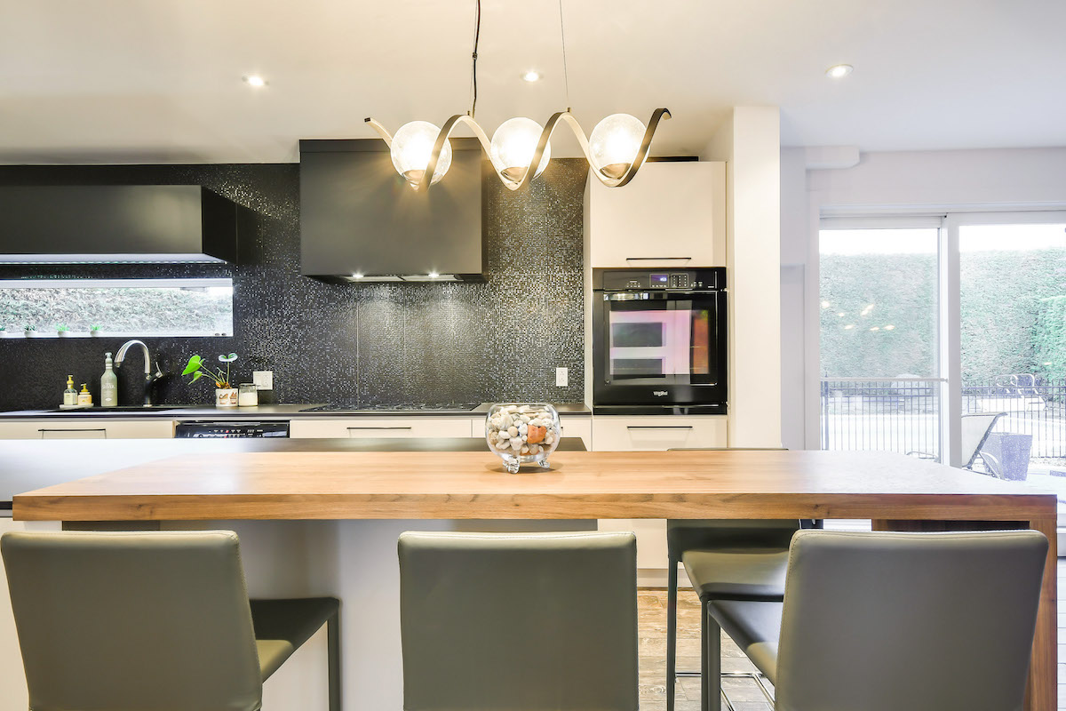 Armoire de cuisine moderne en mélamine Armodec Laval Montréal