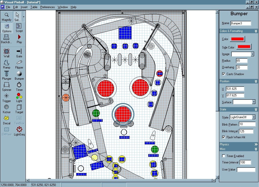 Visual Pinball Visual Guide VP Editor
