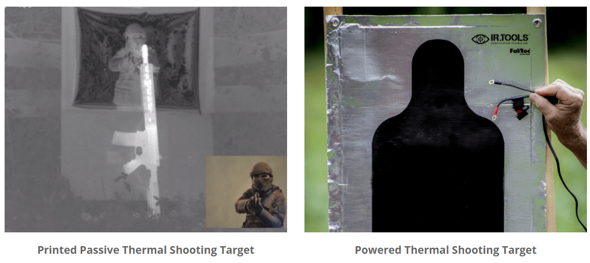 2 LifeLike High Contrast Shooting Targets for Your Thermal Sights