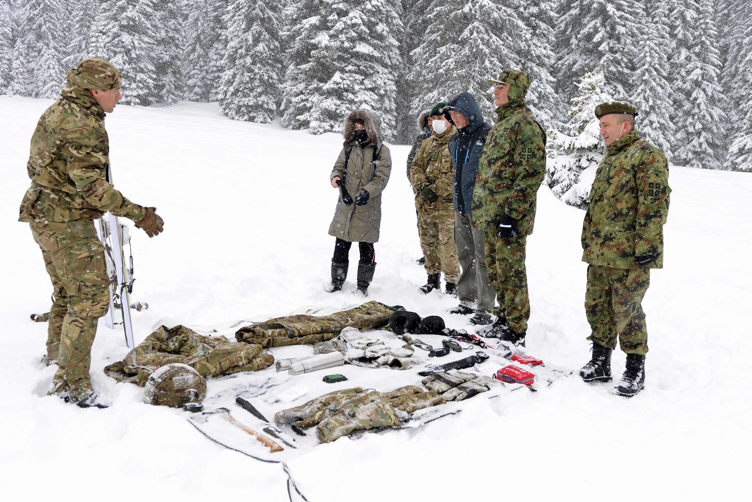 British Army soldiers deliver Cold Weather Training The British Army