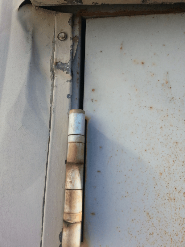 Steel Door Replacement Before Aro Lock and Door Company Inc