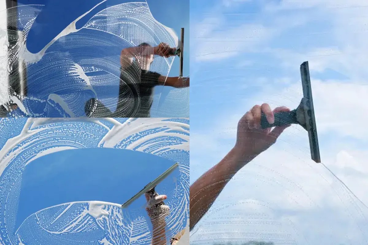 What do professional window cleaners use to clean windows