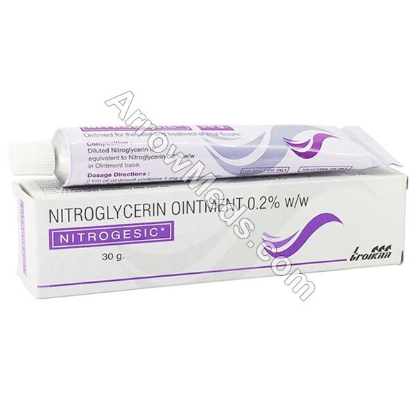 Nitrogesic Ointment 30 g (Nitroglycerin/Glyceryl Trinitrate) Arrowmeds