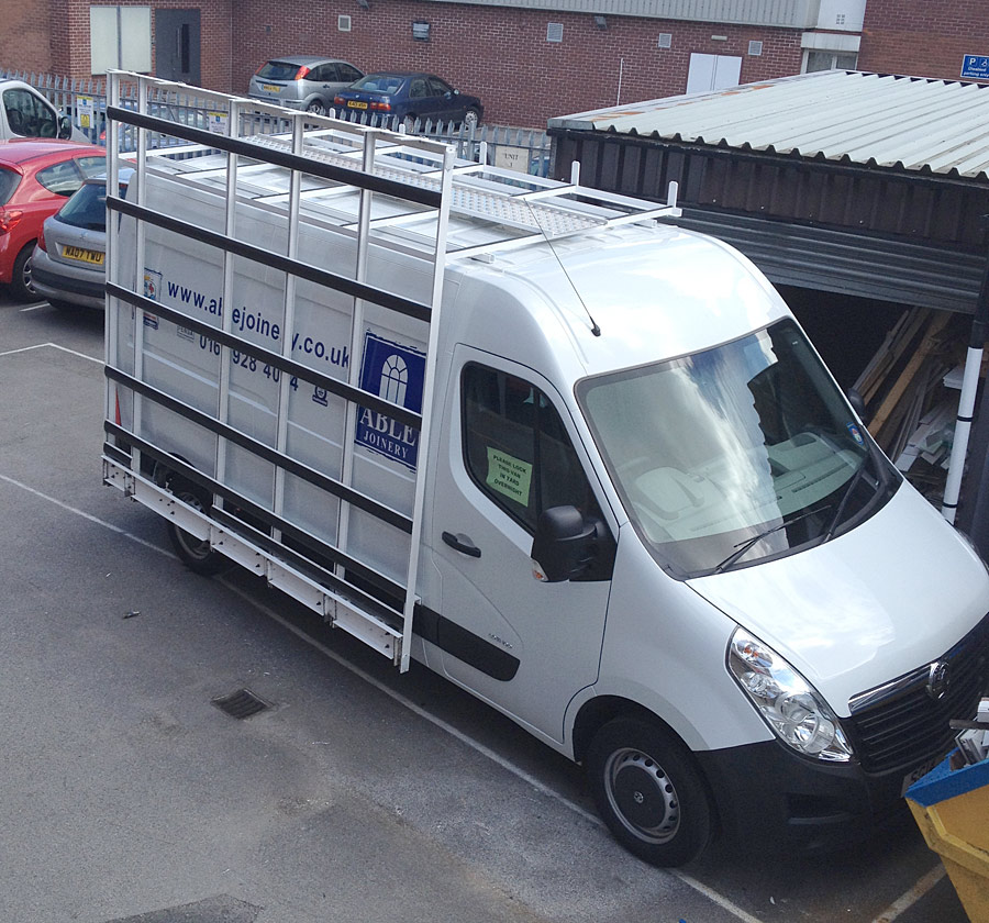 Van Glass Racks and Glass Frails for Vans by Arrow National Fitting