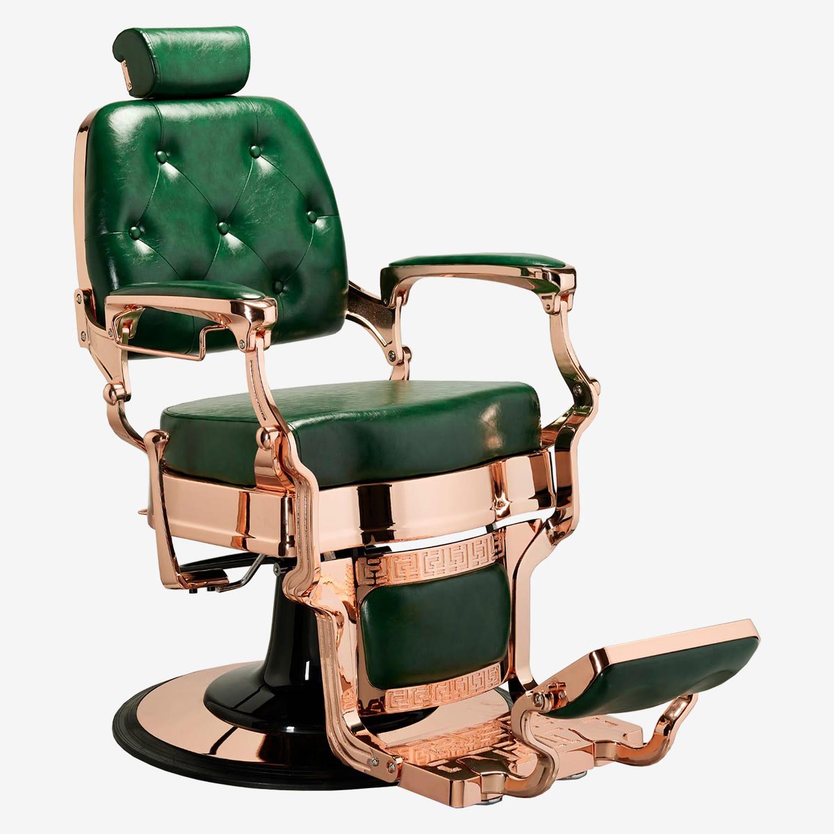 Green & Bronze Barber Chair ARS Möbel