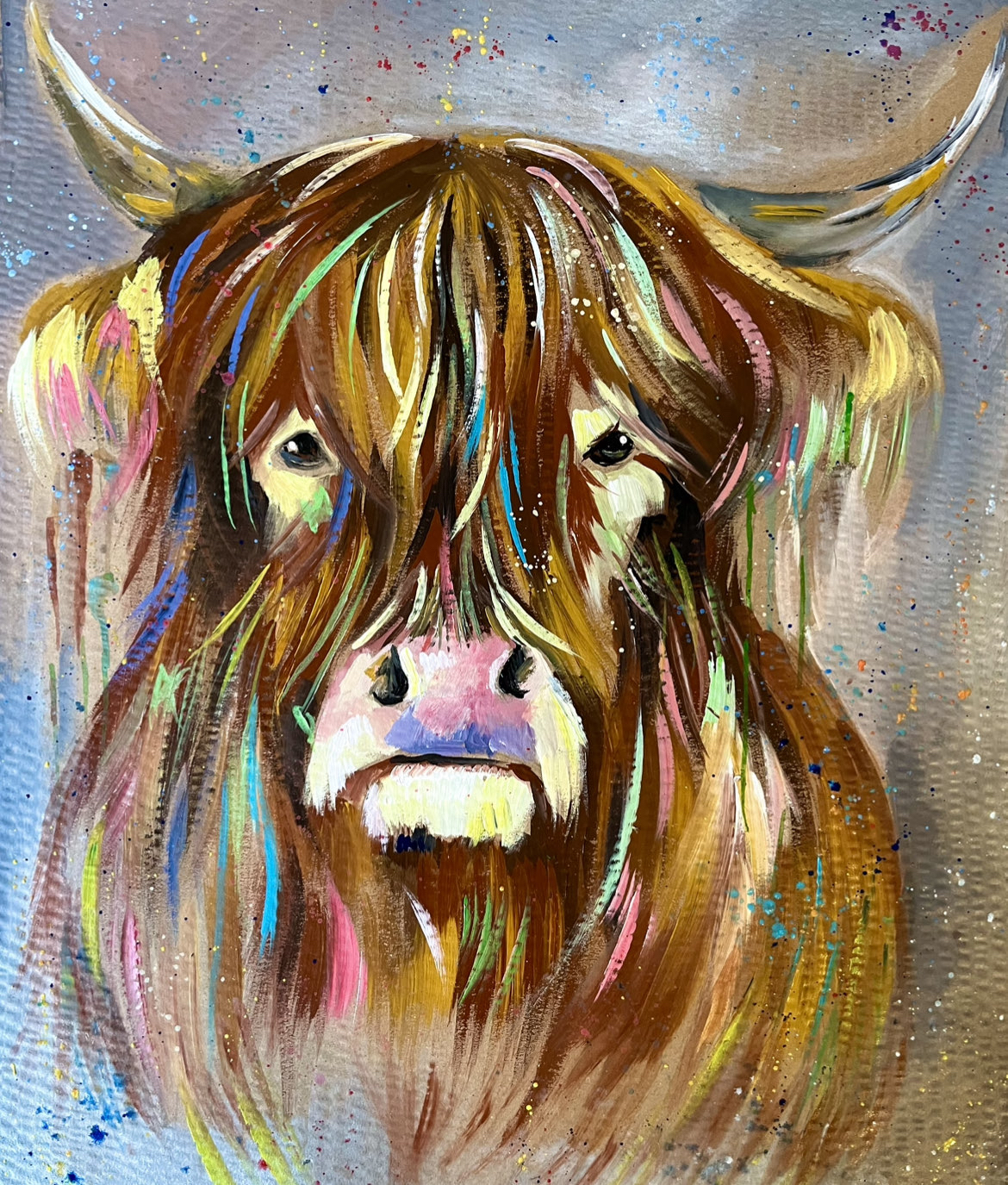 Highland Cow Children's Art Stratford upon Avon, Bridgetown