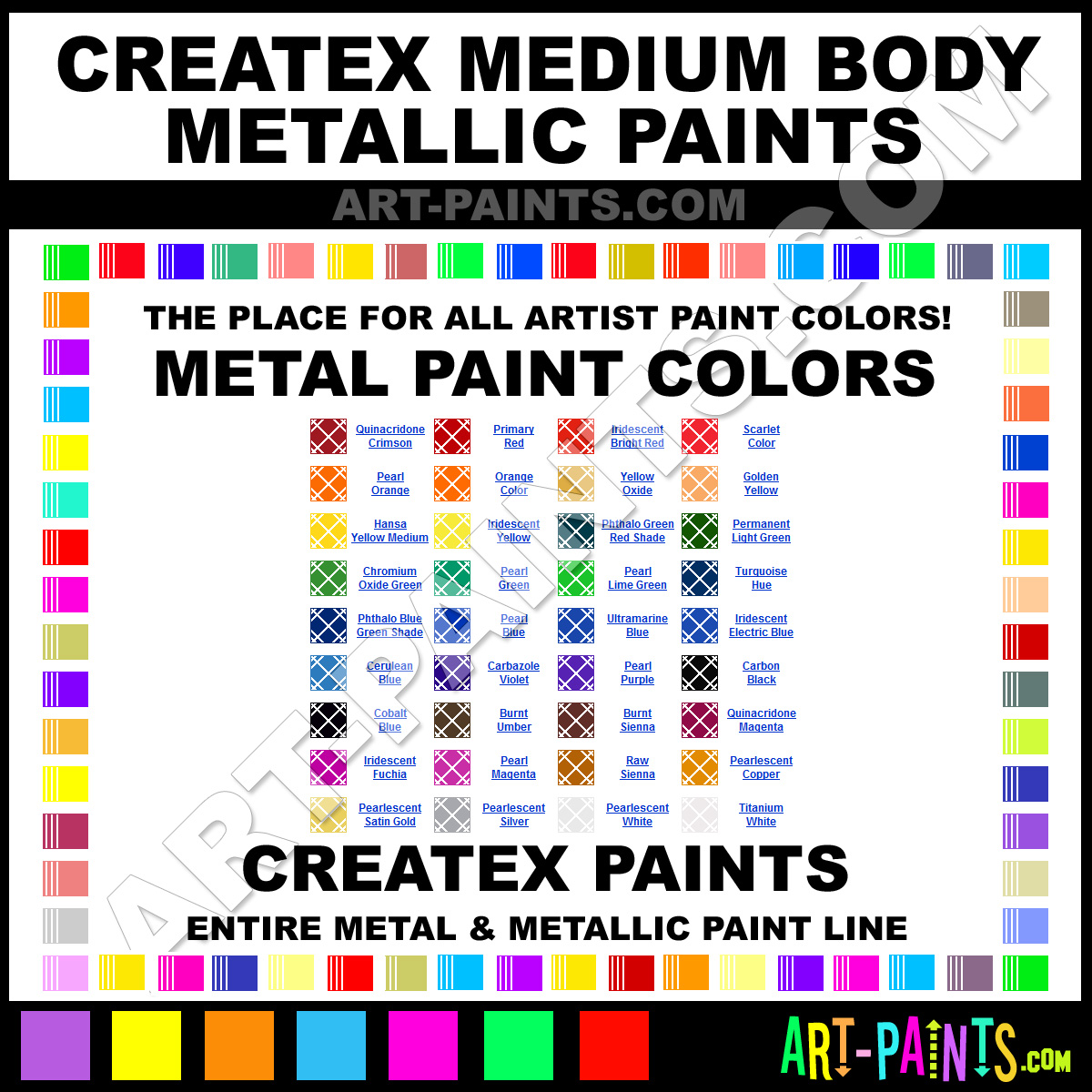 Pearl Lime Green Medium Body Metal and Metallic Paints 7247 Pearl