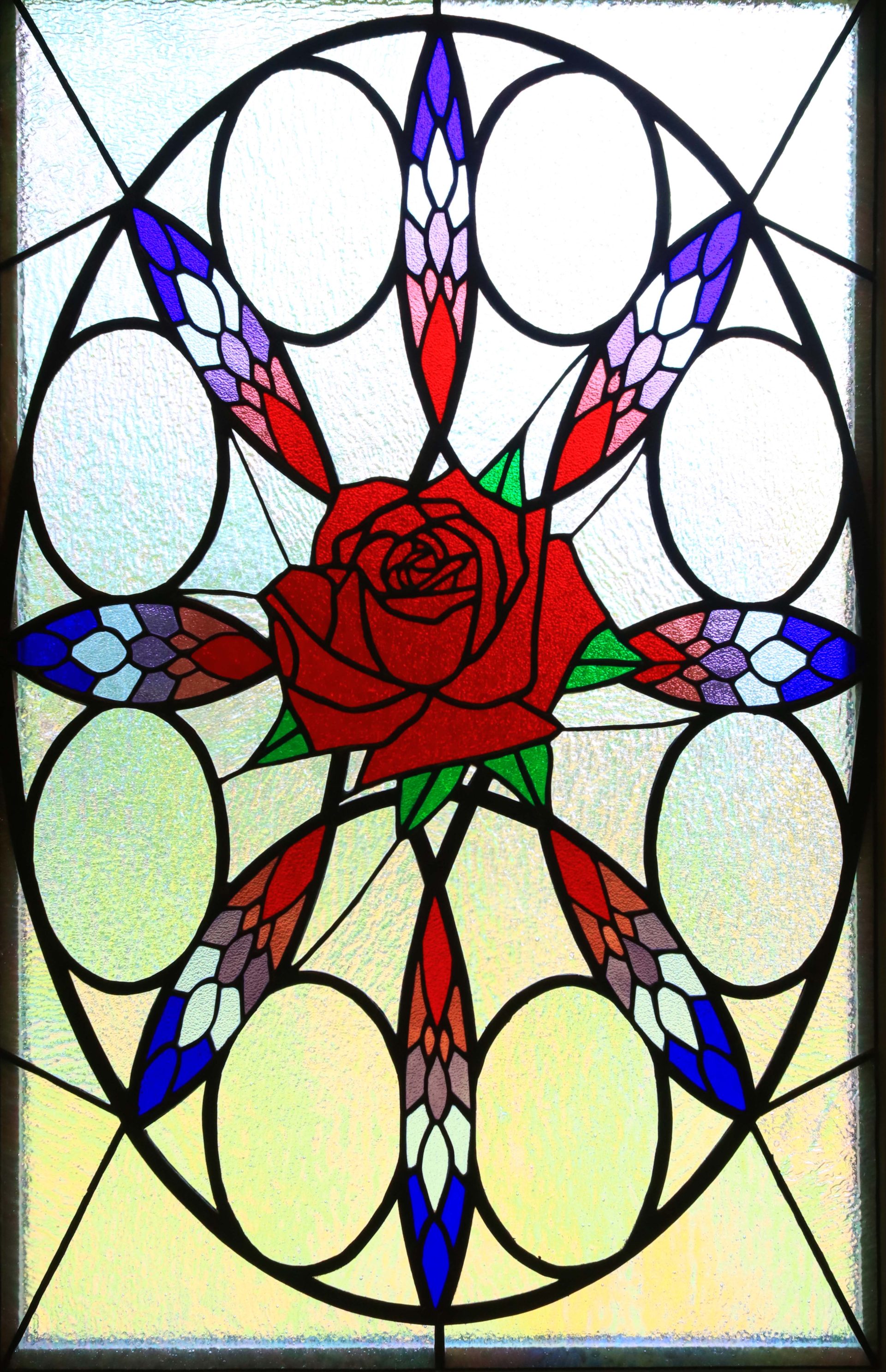 Stained Glass Rose Window Art4Infinity