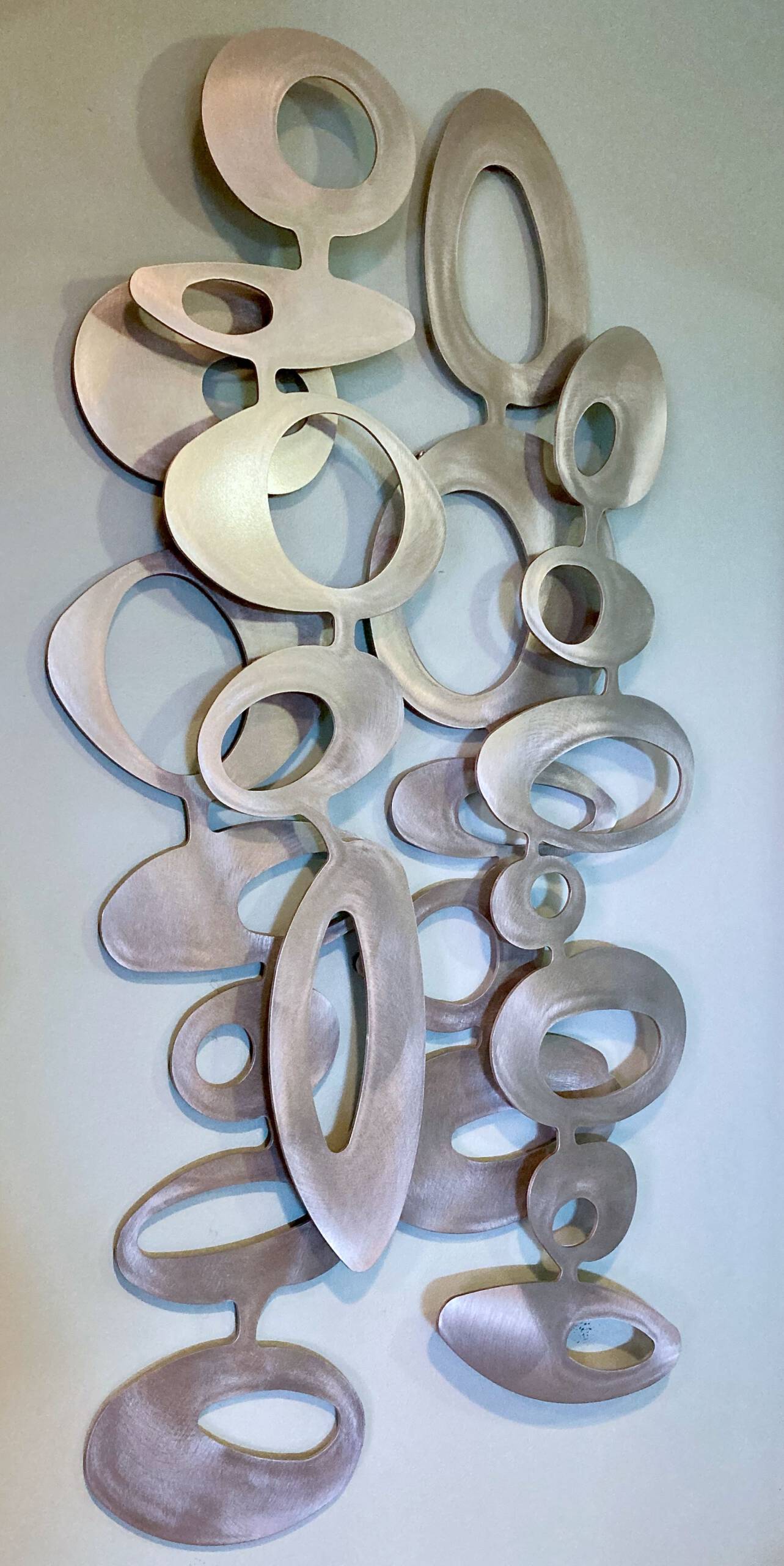 Freeform Olive Small Abstract Metal Wall Sculpture Art & Element