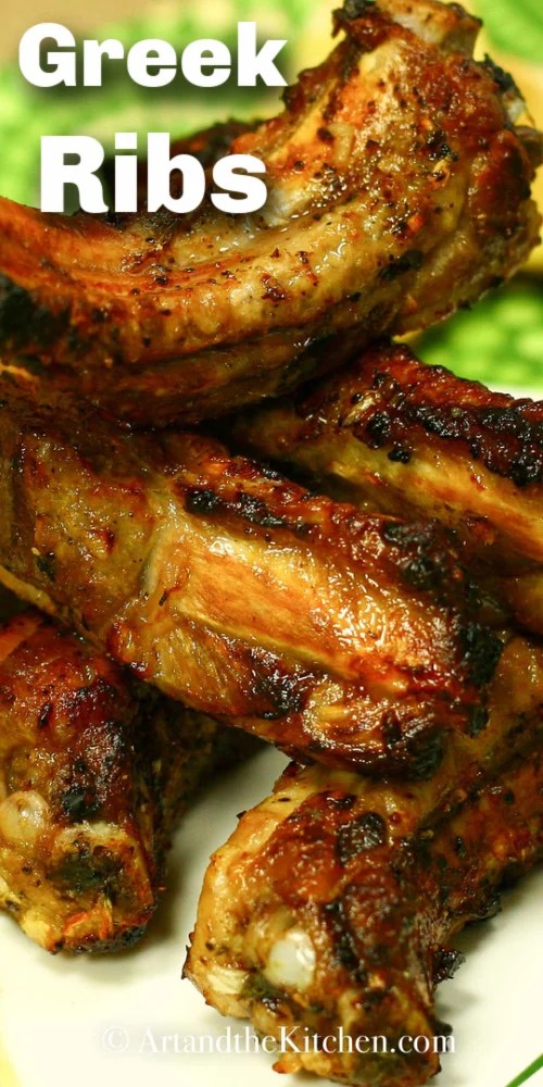 Greek Ribs Art and the Kitchen