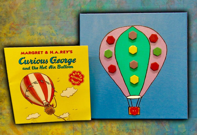 Curious & the Hot Air Balloon • Art Attack