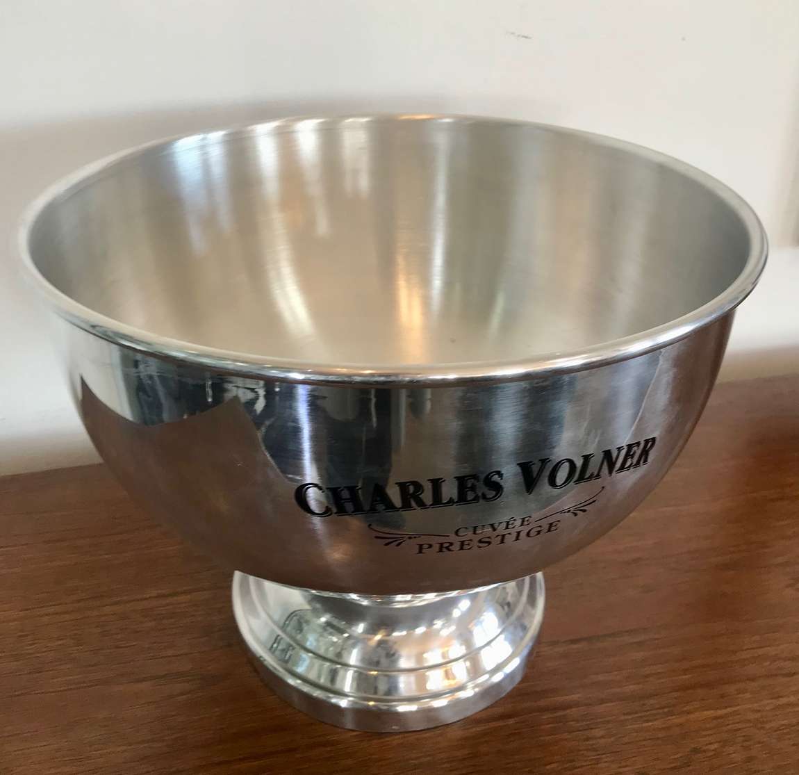 A Vintage French Champagne Chiller Bucket for Charles Volner Artedeco