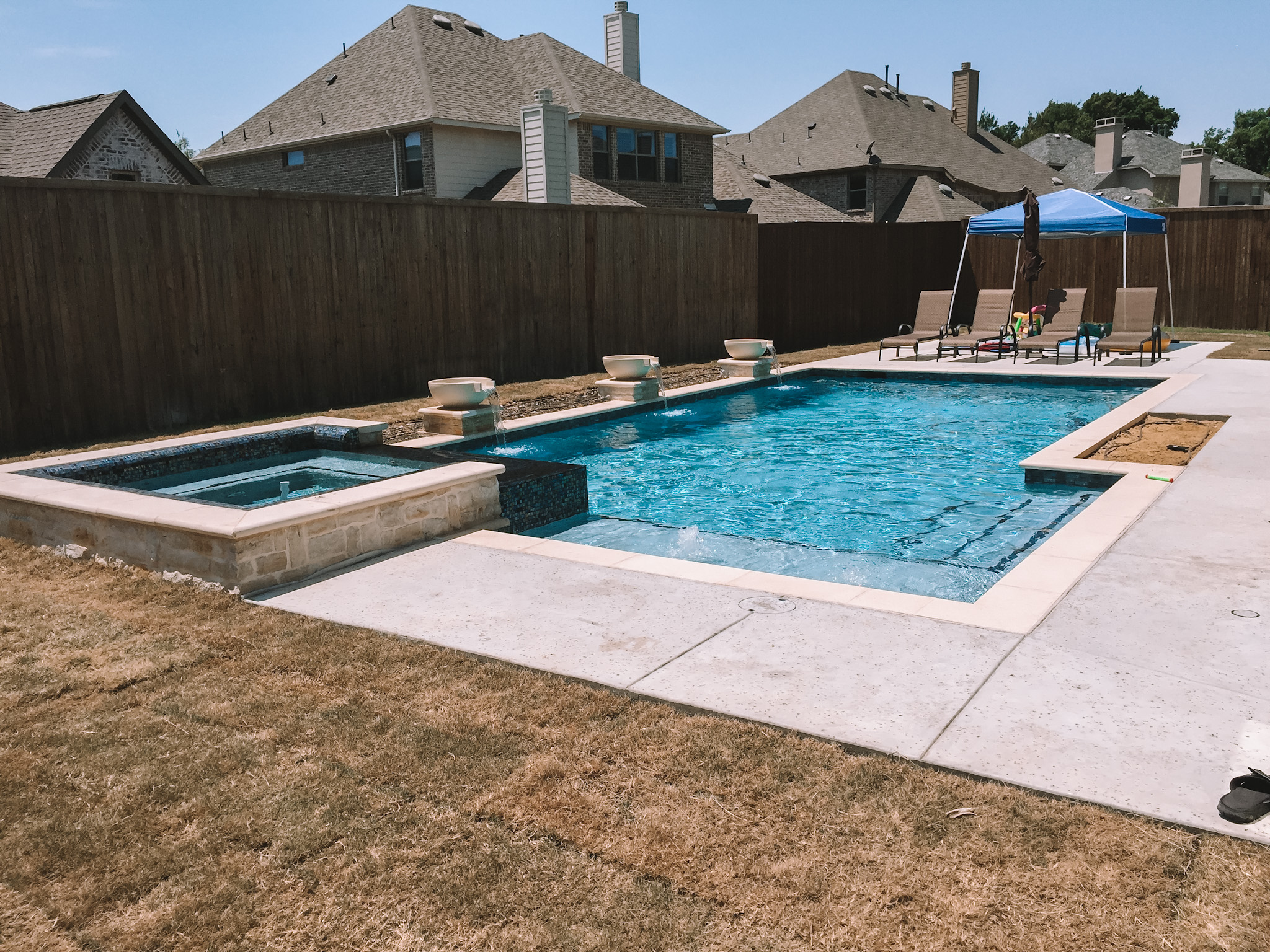 Dallas Geometric Pool Design Gallery Frisco, Plano pool