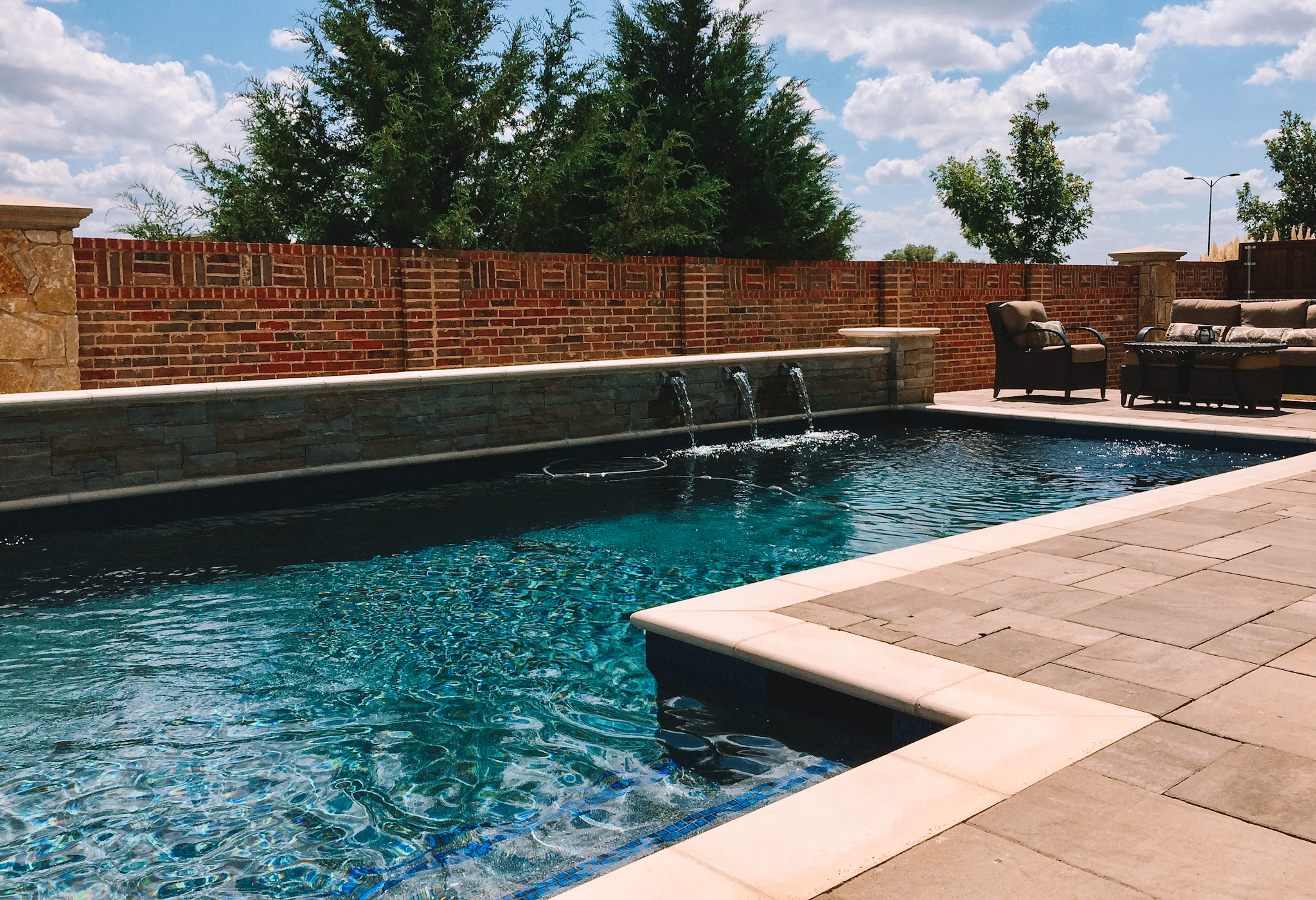 Dallas Geometric Pool Design Gallery Frisco, Plano pool