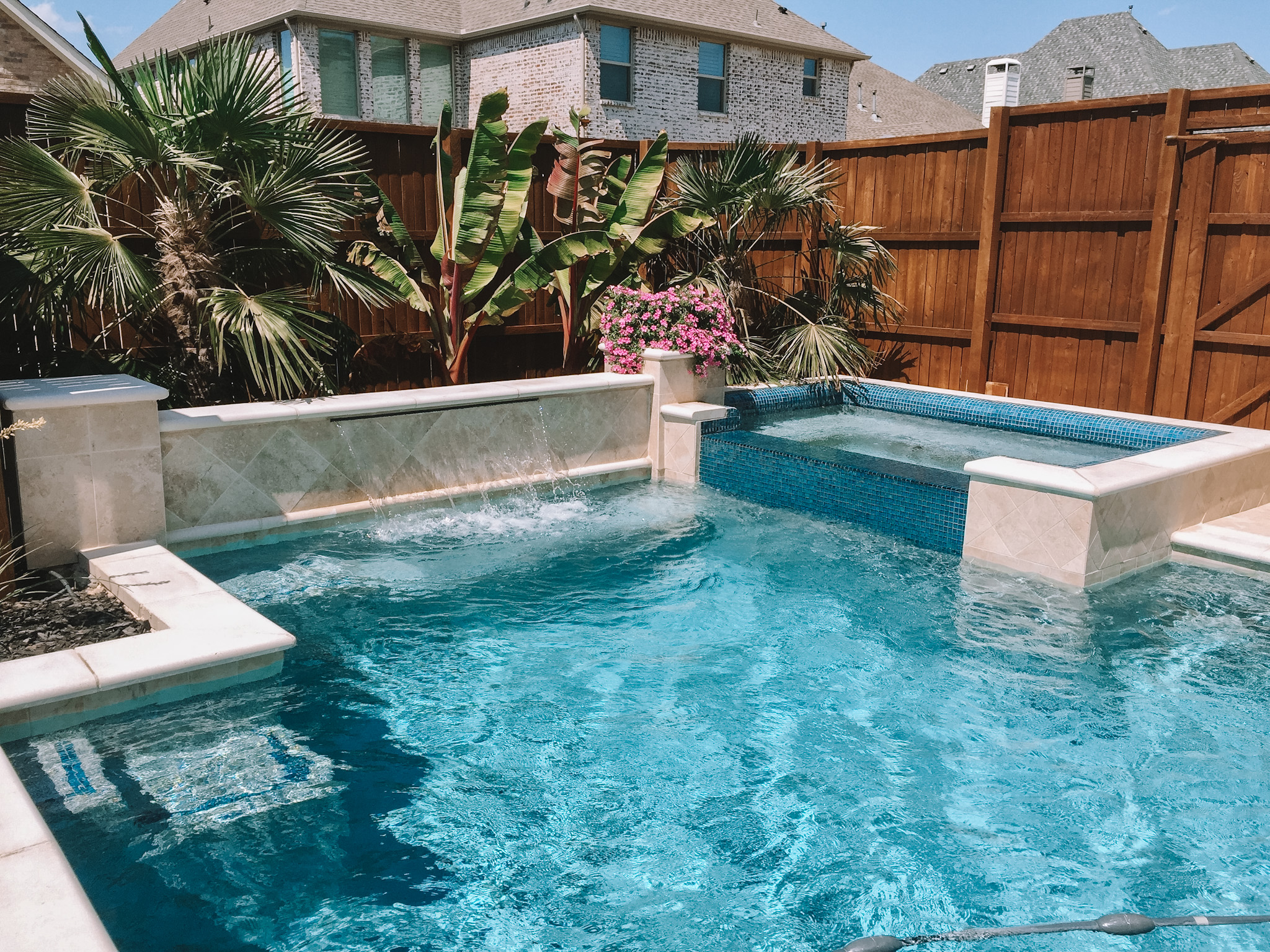 Dallas Geometric Pool Design Gallery Frisco, Plano pool