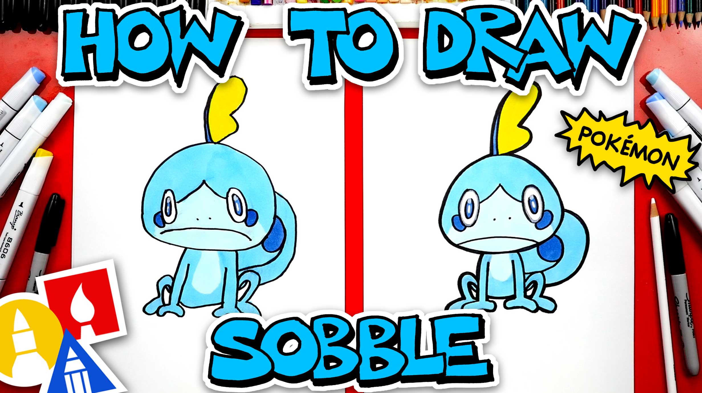 How To Draw Sobble Pokémon From Sword And Shield