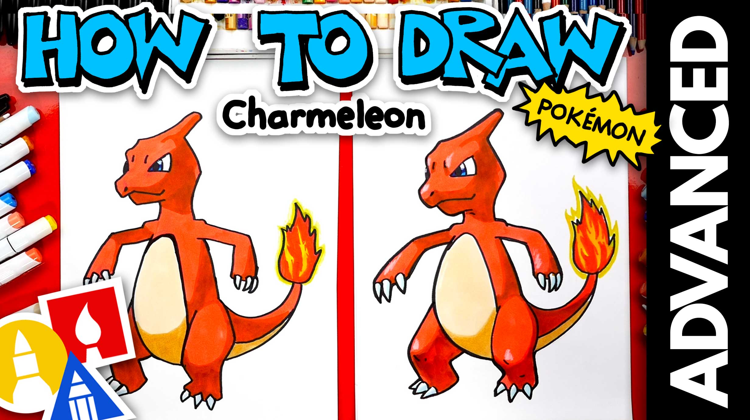 How To Draw Charmeleon Pokémon Advanced
