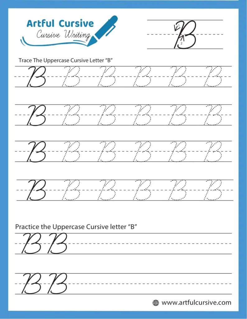 Download Free Printable Cursive Writing Worksheets - Artful Cursive