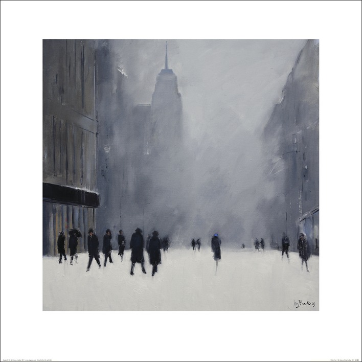Jon Barker (White Out 5th Avenue) Canvas Print The Art Group