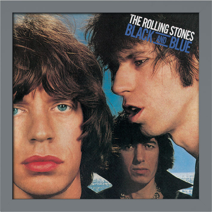 The Rolling Stones (Black and Blue) Album Cover Framed Print The Art