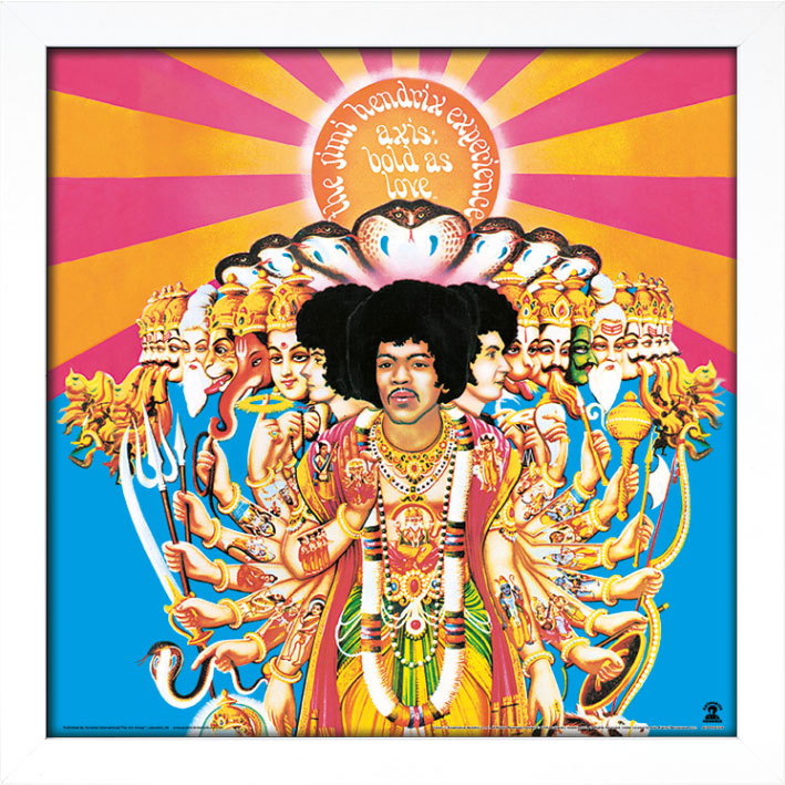 Jimi Hendrix (Axis Bold as Love) Album Cover Framed Print The Art Group
