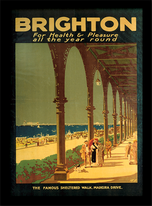 Brighton (1) Wood Print The Art Group