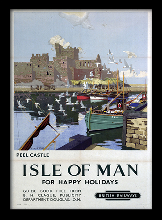Isle of Man (Peel Castle) Framed 30 x 40cm Print The Art Group
